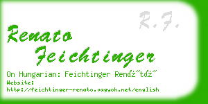 renato feichtinger business card